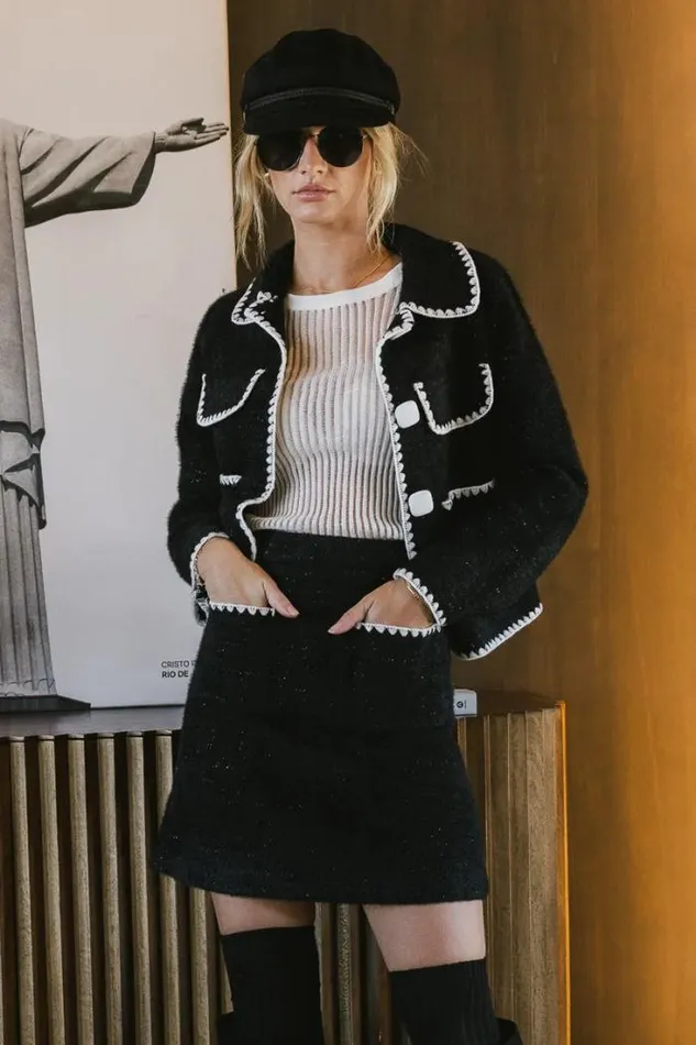 Bohme Outerwear Lola Fuzzy Jacket In Black Black 8211 Women Bohme Outerwear Lola Fuzzy Jacket In Black Black 8211 Women