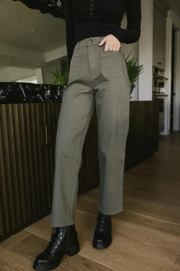 Bohme Pants Magnolia Straight Leg Pants In Grey Grey 8211 Women Bohme Pants Magnolia Straight Leg Pants In Grey Grey 8211 Women