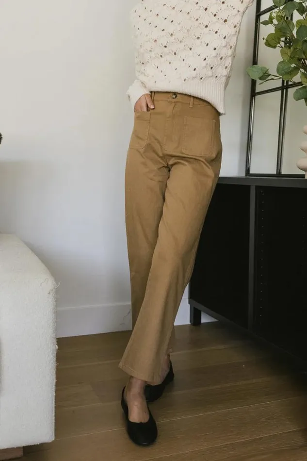 Bohme Pants Magnolia Straight Leg Pants In Tan Tan 8211 Women