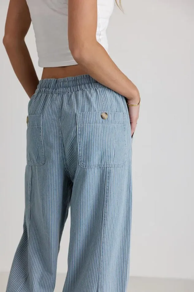 Bohme Pants Robyn Striped Pants In Denim Denim 8211 Women Bohme Pants Robyn Striped Pants In Denim Denim 8211 Women