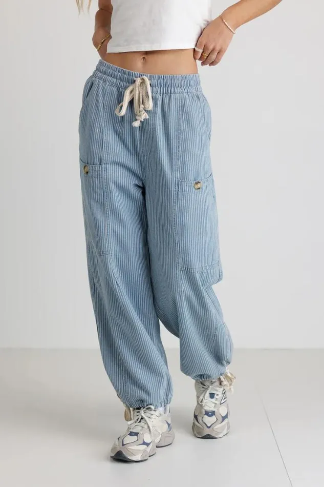Bohme Pants Robyn Striped Pants In Denim Denim 8211 Women Bohme Pants Robyn Striped Pants In Denim Denim 8211 Women