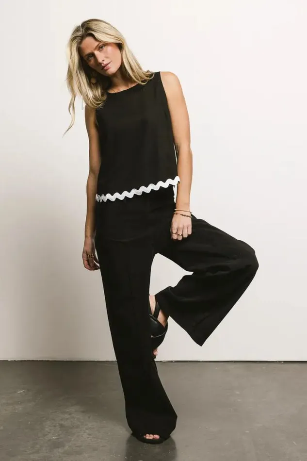 Bohme Pants Sylvie Wide Leg Pants Black 8211 Women