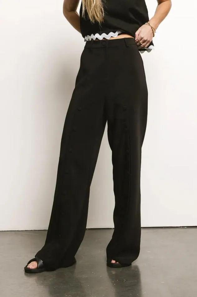 Bohme Pants Sylvie Wide Leg Pants Black 8211 Women Bohme Pants Sylvie Wide Leg Pants Black 8211 Women