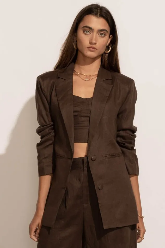 Bohme Sets Adella Blazer In Brown 8211 FINAL SALE Brown 8211 Women