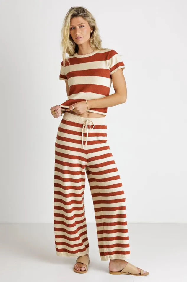 Bohme Sets Charly Striped Pants In Rust Rust 8211 Women Bohme Sets Charly Striped Pants In Rust Rust 8211 Women