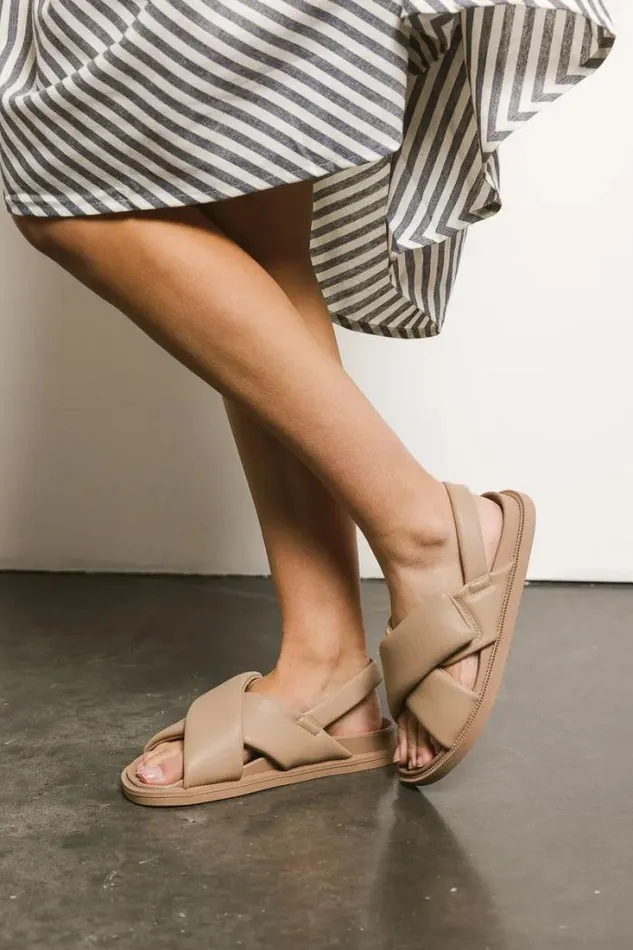 Bohme Shoes Delta Flat Sandals In Nude Nude 8211 Women