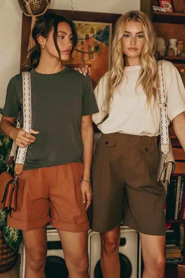 Bohme Shorts Amelia Bermuda Shorts In Brown 8211 FINAL SALE Brown 8211 Women