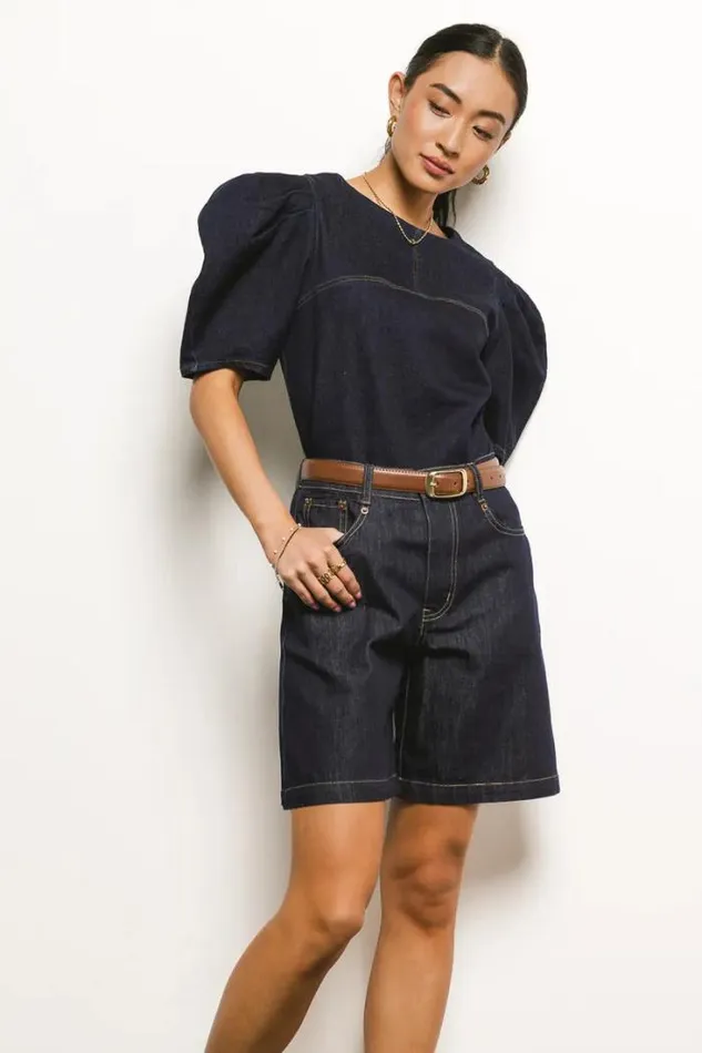 Bohme Shorts Mary Bermuda Shorts Dark Wash 8211 Women