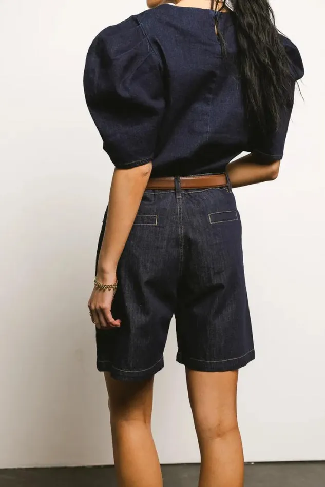 Bohme Shorts Mary Bermuda Shorts Dark Wash 8211 Women Bohme Shorts Mary Bermuda Shorts Dark Wash 8211 Women