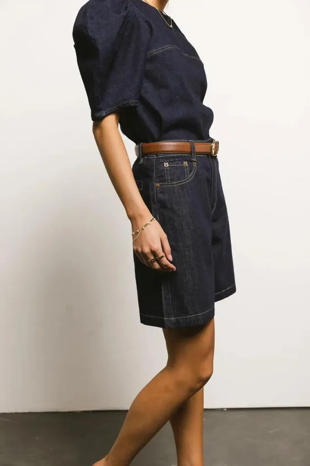 Bohme Shorts Mary Bermuda Shorts Dark Wash 8211 Women Bohme Shorts Mary Bermuda Shorts Dark Wash 8211 Women