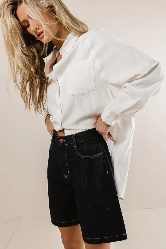 Bohme Shorts Mary Bermuda Shorts Dark Wash 8211 Women Bohme Shorts Mary Bermuda Shorts Dark Wash 8211 Women