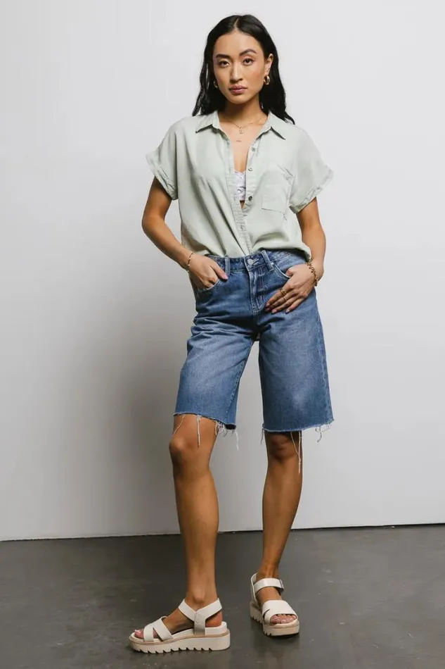 Bohme Shorts Mayra Bermuda Shorts Medium Wash 8211 Women Bohme Shorts Mayra Bermuda Shorts Medium Wash 8211 Women