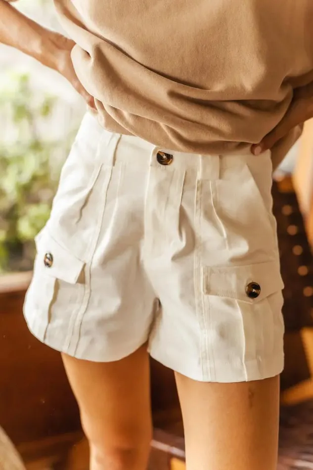 Bohme Shorts Scout Shorts In Off White Off White 8211 Women