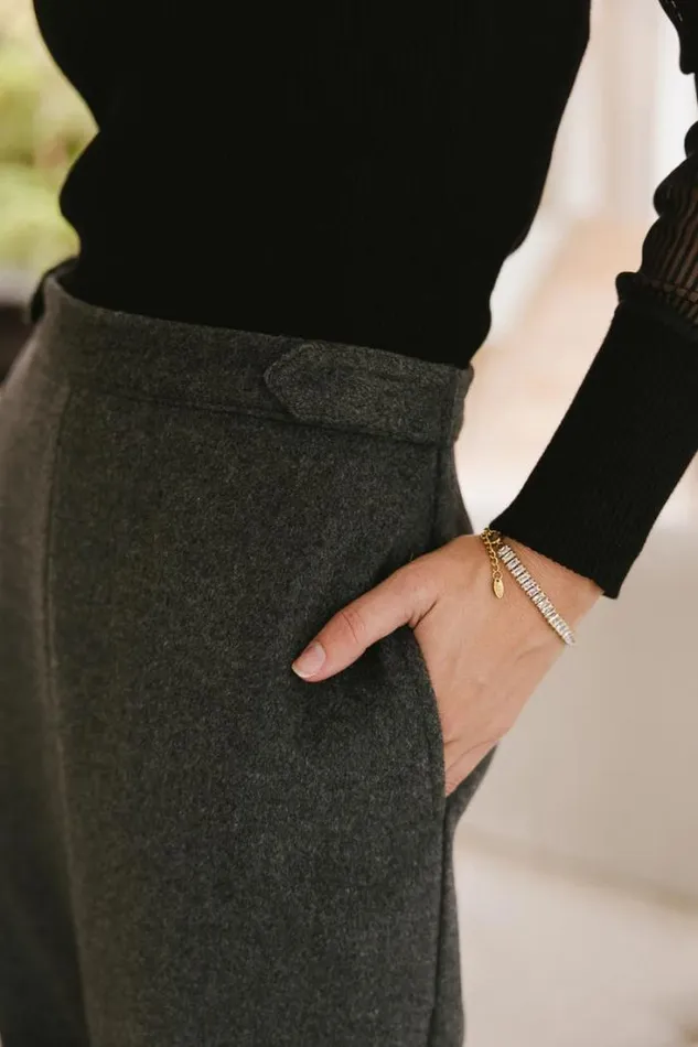 Bohme Skirts Francis Wool Blend Skirt 8211 FINAL SALE Charcoal 8211 Women Bohme Skirts Francis Wool Blend Skirt 8211 FINAL SALE Charcoal 8211 Women
