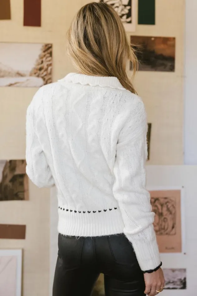 Bohme Sweaters Ivy Cable Knit Sweater Cream 8211 Women Bohme Sweaters Ivy Cable Knit Sweater Cream 8211 Women