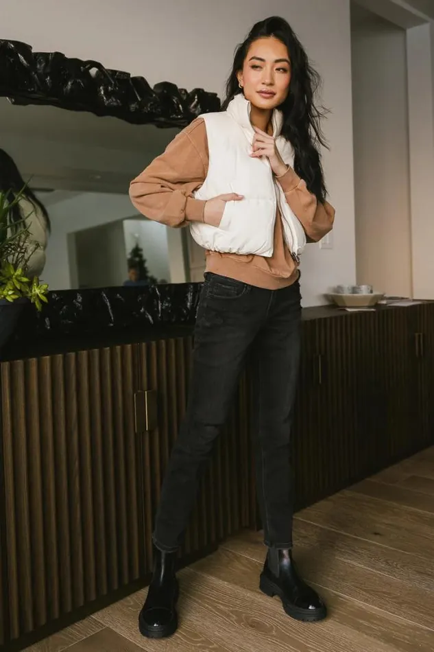 Bohme Sweaters Lorena Quarter Zip In Tan 8211 FINAL SALE Tan 8211 Women Bohme Sweaters Lorena Quarter Zip In Tan 8211 FINAL SALE Tan 8211 Women