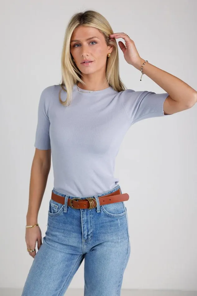 Bohme Sweaters Lorie Sweater Top In Blue Blue 8211 Women