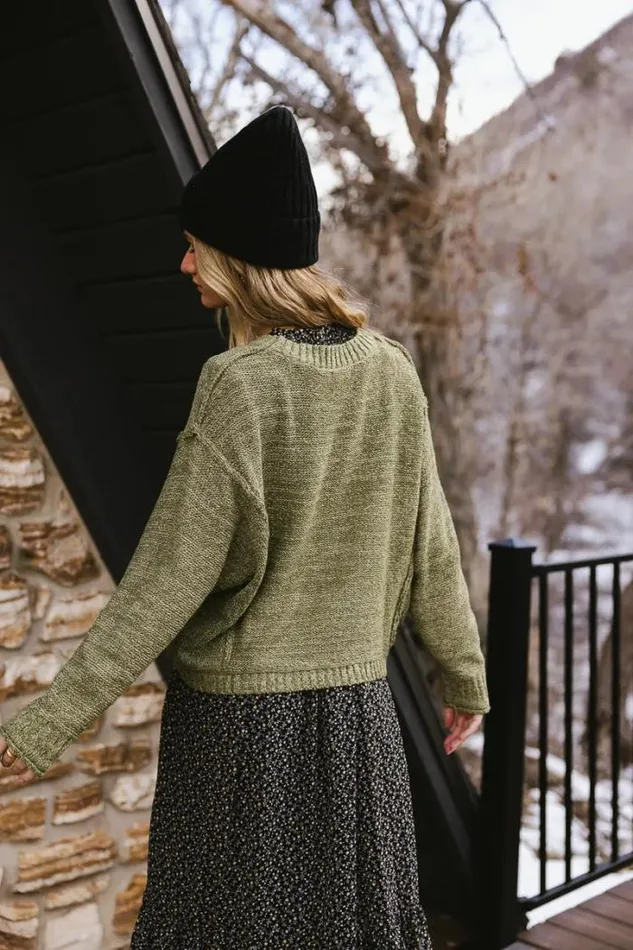 Bohme Sweaters Nicole Knit Sweater In Olive Olive 8211 Women Bohme Sweaters Nicole Knit Sweater In Olive Olive 8211 Women
