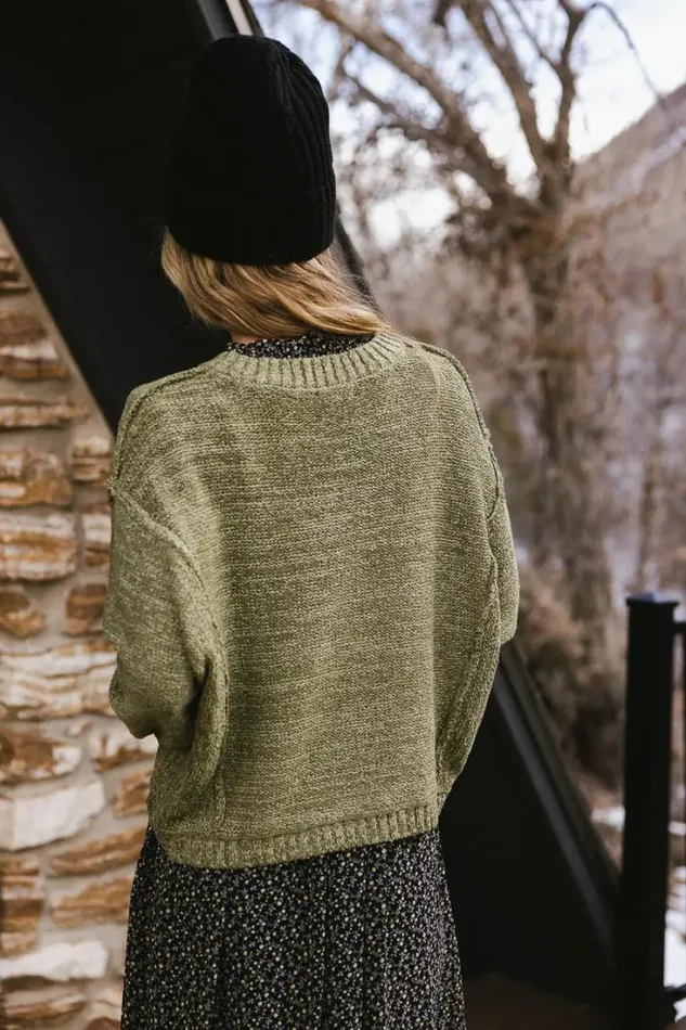 Bohme Sweaters Nicole Knit Sweater In Olive Olive 8211 Women Bohme Sweaters Nicole Knit Sweater In Olive Olive 8211 Women