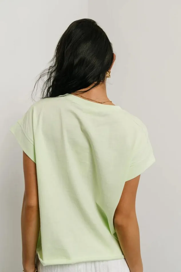 Bohme Tees and Tanks Layla Muscle Tee In Lime Lime 8211 Women Bohme Tees and Tanks Layla Muscle Tee In Lime Lime 8211 Women
