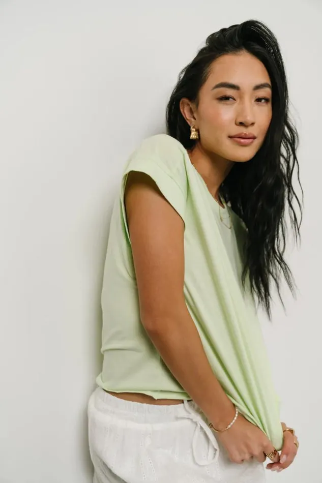 Bohme Tees and Tanks Layla Muscle Tee In Lime Lime 8211 Women Bohme Tees and Tanks Layla Muscle Tee In Lime Lime 8211 Women
