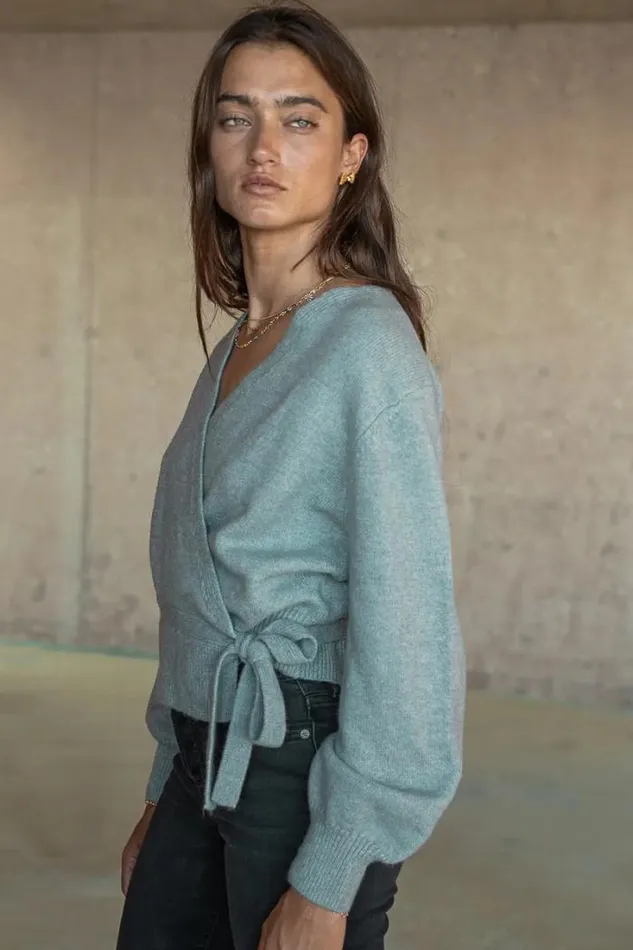 Bohme Tops Addie Wrap Cardigan In Sage 8211 FINAL SALE Sage 8211 Women