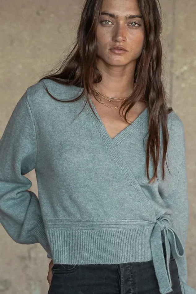 Bohme Tops Addie Wrap Cardigan In Sage 8211 FINAL SALE Sage 8211 Women Bohme Tops Addie Wrap Cardigan In Sage 8211 FINAL SALE Sage 8211 Women