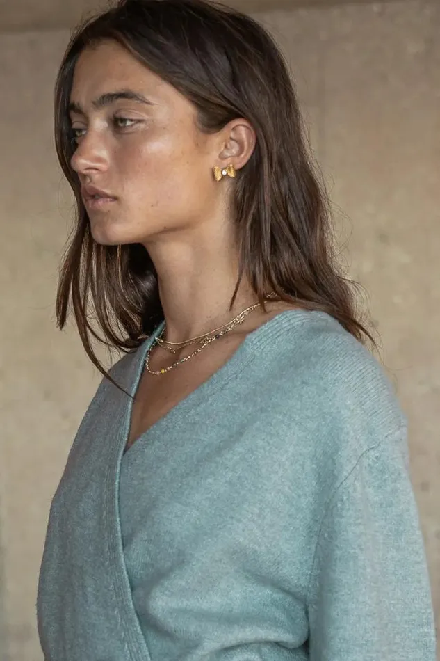 Bohme Tops Addie Wrap Cardigan In Sage 8211 FINAL SALE Sage 8211 Women Bohme Tops Addie Wrap Cardigan In Sage 8211 FINAL SALE Sage 8211 Women