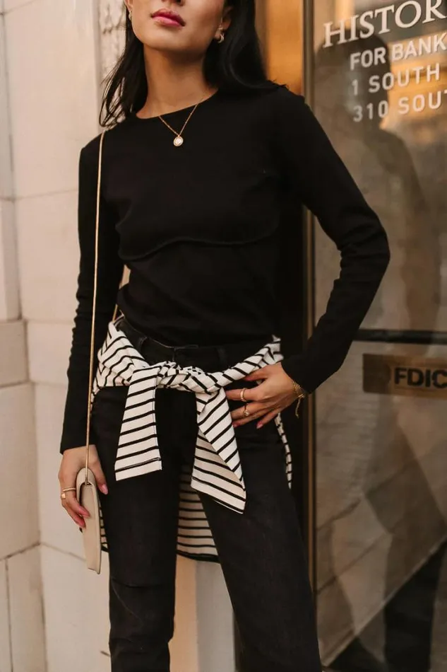Bohme Tops Alexa Long Sleeve Top In Black Black 8211 Women Bohme Tops Alexa Long Sleeve Top In Black Black 8211 Women