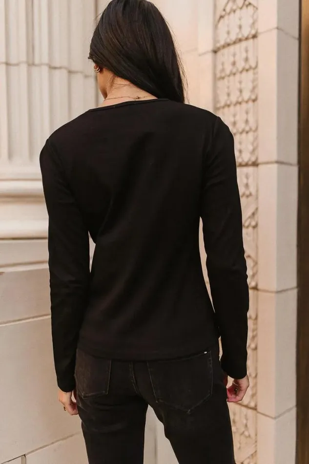 Bohme Tops Alexa Long Sleeve Top In Black Black 8211 Women Bohme Tops Alexa Long Sleeve Top In Black Black 8211 Women