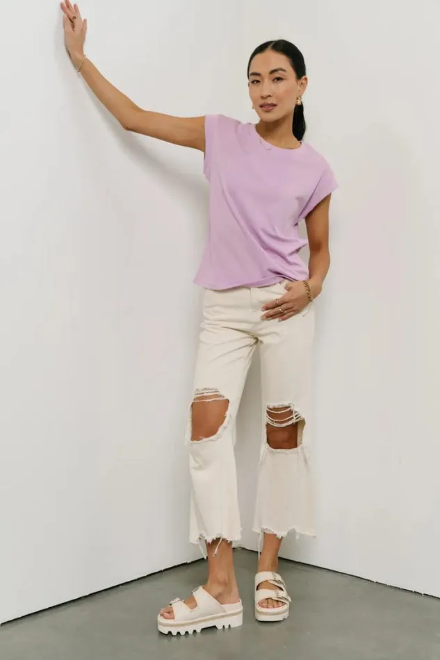 Bohme Tops Arlo Top In Lavender Lavender 8211 Women Bohme Tops Arlo Top In Lavender Lavender 8211 Women