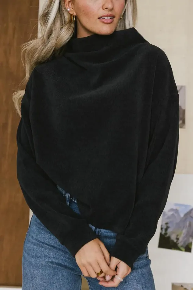 Bohme Tops Aspen Ribbed Top 8211 FINAL SALE Charcoal 8211 Women