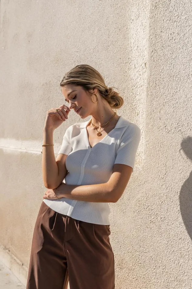 Bohme Tops Bexley Ribbed Top In White 8211 FINAL SALE White 8211 Women Bohme Tops Bexley Ribbed Top In White 8211 FINAL SALE White 8211 Women