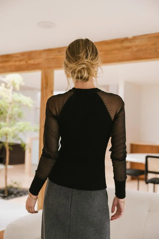 Bohme Tops Camden Ribbed Top In Black Black 8211 Women Bohme Tops Camden Ribbed Top In Black Black 8211 Women