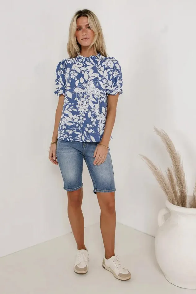 Bohme Tops Cove Floral Blouse Blue 8211 Women Bohme Tops Cove Floral Blouse Blue 8211 Women