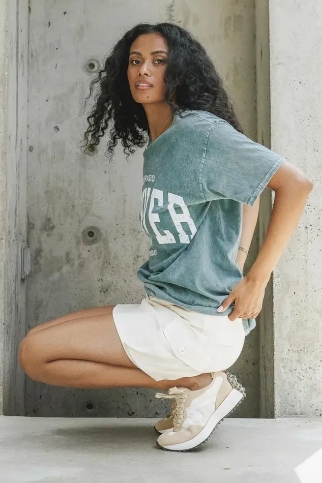 Bohme Tops Denver Colorado Graphic Tee Green 8211 Women Bohme Tops Denver Colorado Graphic Tee Green 8211 Women
