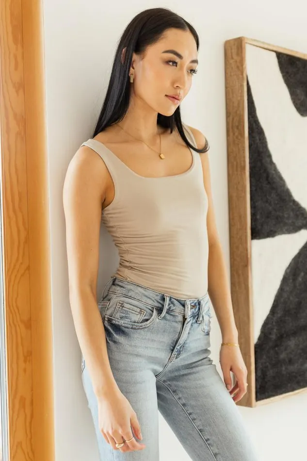 Bohme Tops Doris Cropped Tank In Mocha 8211 FINAL SALE Mocha 8211 Women Bohme Tops Doris Cropped Tank In Mocha 8211 FINAL SALE Mocha 8211 Women