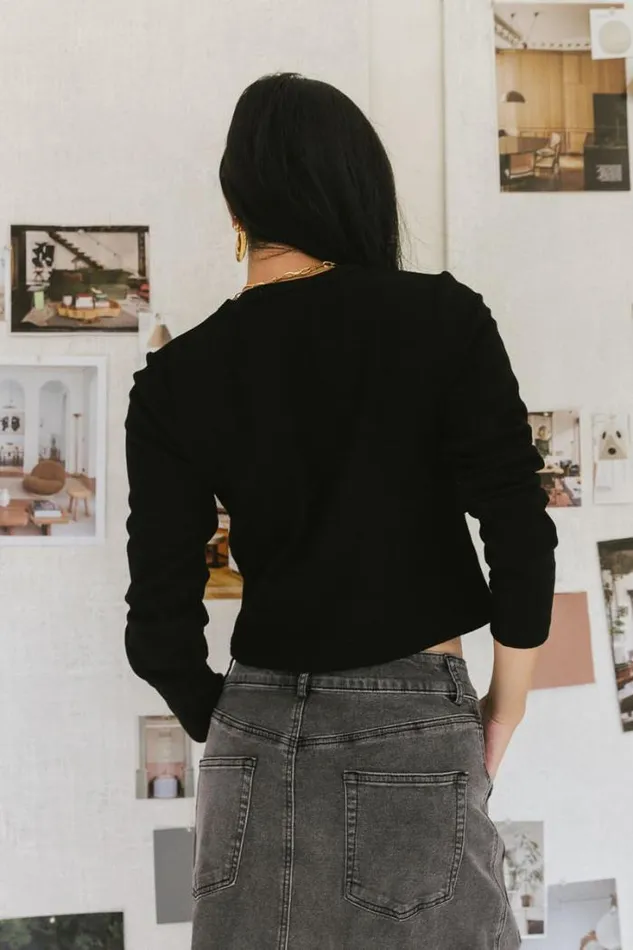 Bohme Tops Hallie Top In Black 8211 FINAL SALE Black 8211 Women Bohme Tops Hallie Top In Black 8211 FINAL SALE Black 8211 Women