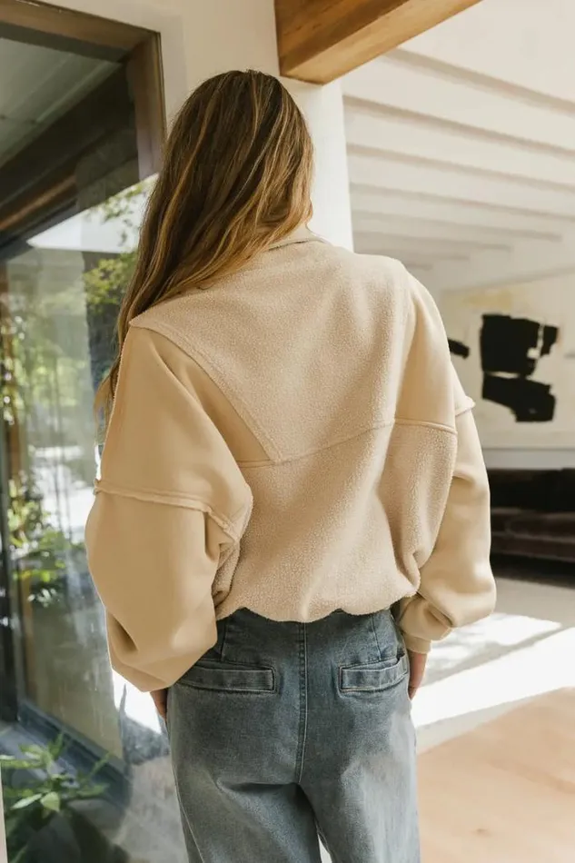 Bohme Tops Harry Half Zip Pullover In Cream Cream 8211 Women Bohme Tops Harry Half Zip Pullover In Cream Cream 8211 Women