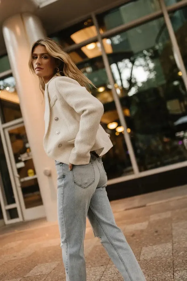 Bohme Tops Isabella Blazer In White White 8211 Women Bohme Tops Isabella Blazer In White White 8211 Women