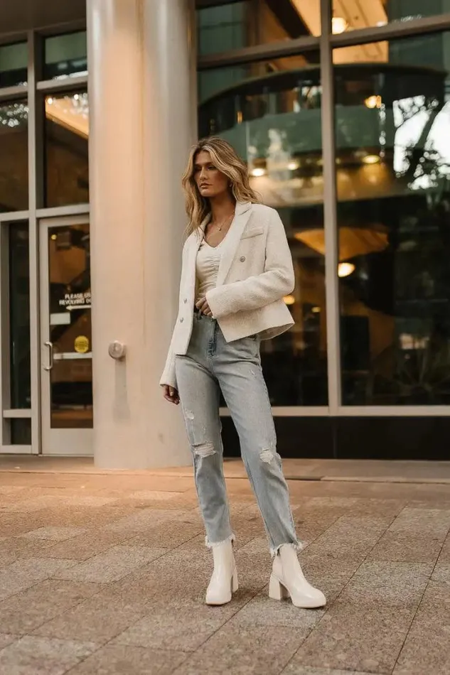 Bohme Tops Isabella Blazer In White White 8211 Women Bohme Tops Isabella Blazer In White White 8211 Women