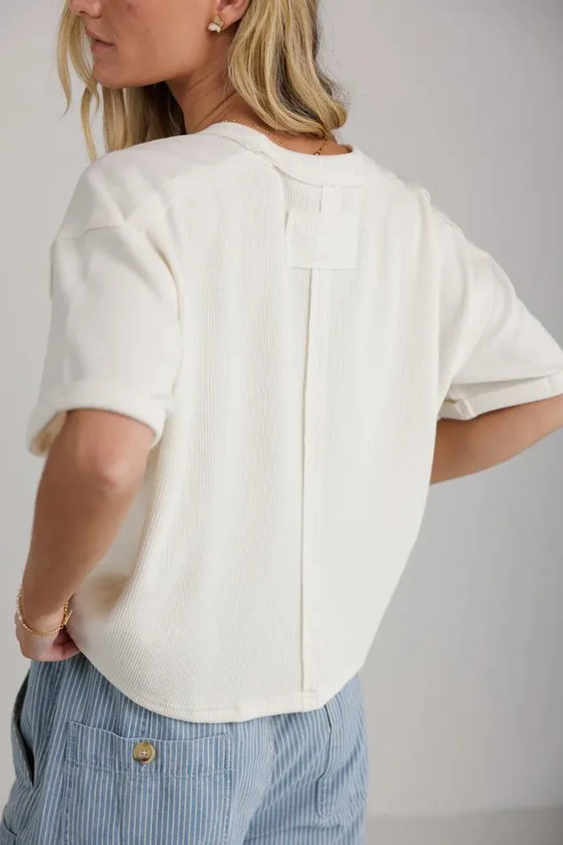 Bohme Tops Jaxson Ribbed Knit Top Cream 8211 Women Bohme Tops Jaxson Ribbed Knit Top Cream 8211 Women