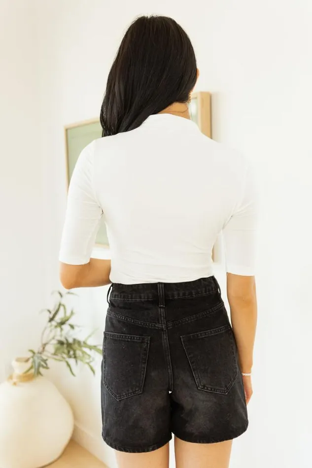 Bohme Tops Kaya Mock Neck Bodysuit In Ivory Ivory 8211 Women Bohme Tops Kaya Mock Neck Bodysuit In Ivory Ivory 8211 Women
