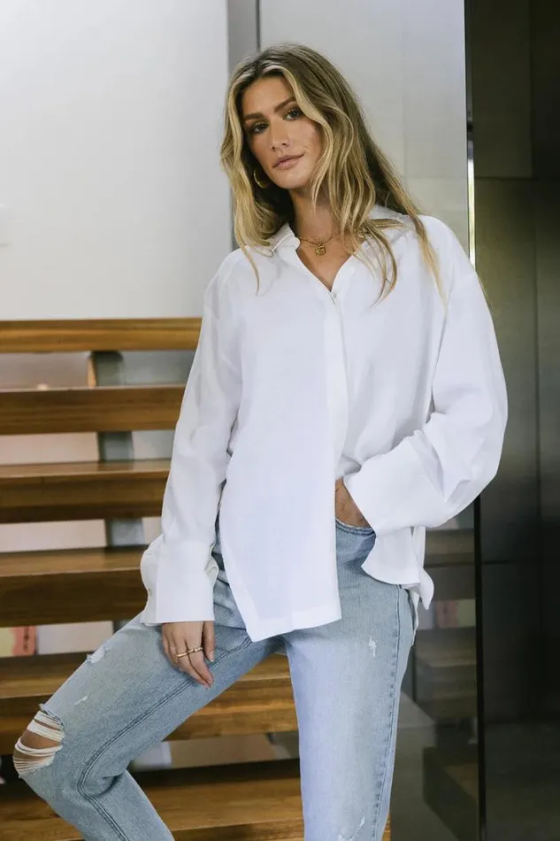 Bohme Tops Keegan Button Up Off White 8211 Women