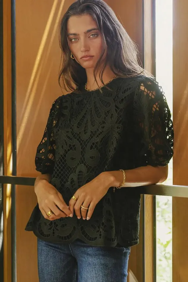 Bohme Tops Kyra Lace Top Black 8211 Women