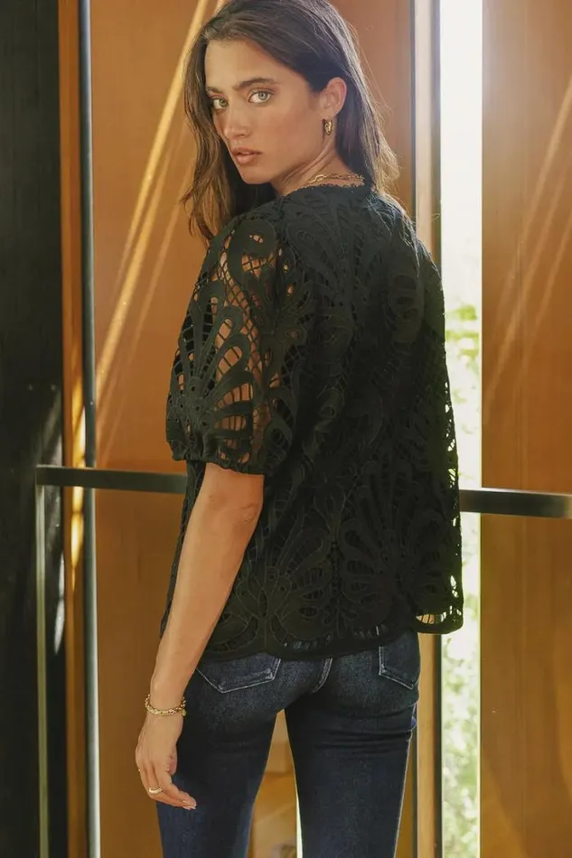 Bohme Tops Kyra Lace Top Black 8211 Women Bohme Tops Kyra Lace Top Black 8211 Women
