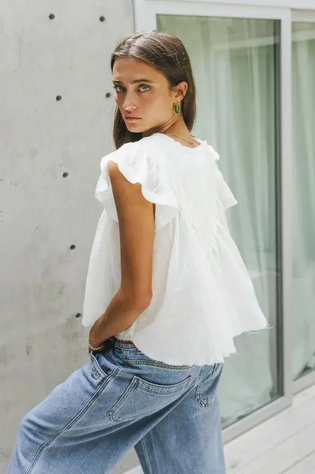 Bohme Tops Leia Blouse In Cream Cream 8211 Women Bohme Tops Leia Blouse In Cream Cream 8211 Women