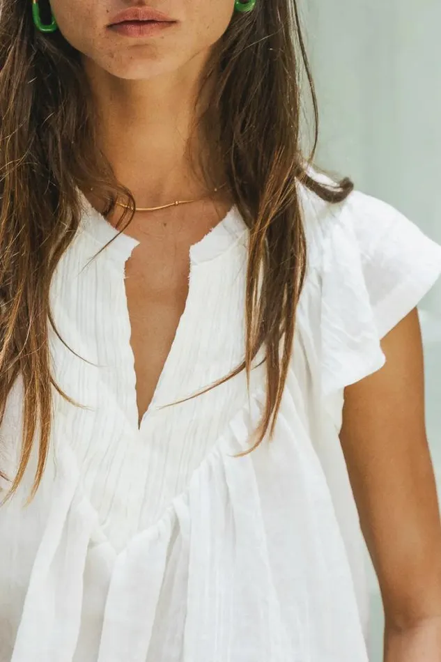 Bohme Tops Leia Blouse In Cream Cream 8211 Women Bohme Tops Leia Blouse In Cream Cream 8211 Women