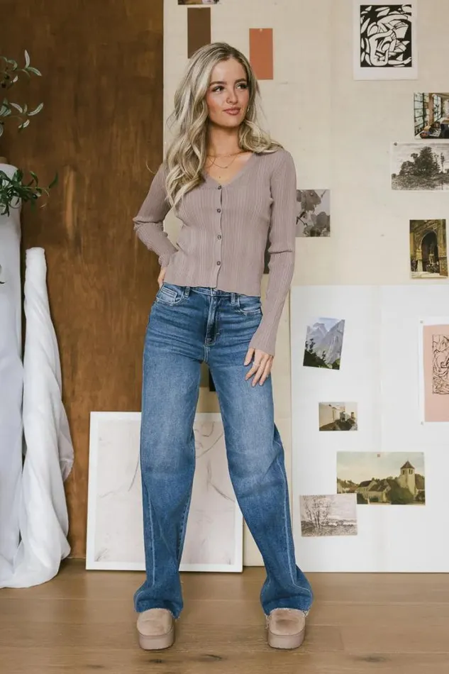 Bohme Tops Lucia Ribbed Top In Taupe Taupe 8211 Women Bohme Tops Lucia Ribbed Top In Taupe Taupe 8211 Women