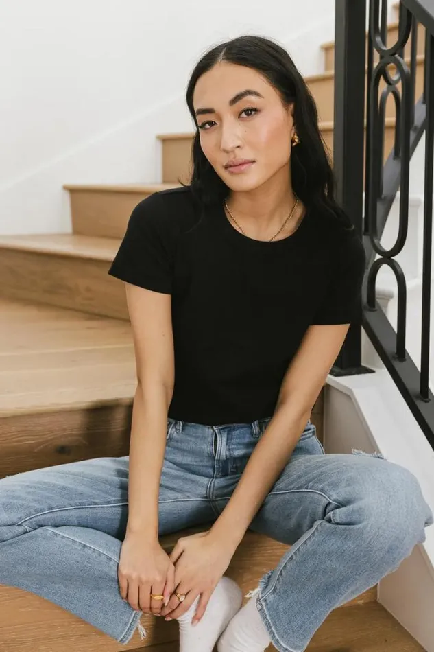 Bohme Tops Mckenna TShirt In Black Black 8211 Women